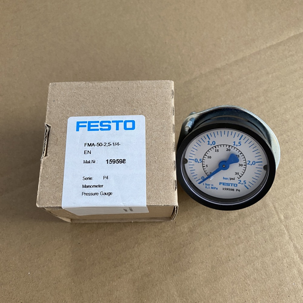 FESTO 费斯托 面板式压力表 FMA-50-2,5-1/4-EN 159598 产品图片