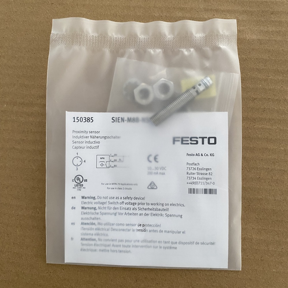 FESTO 费斯托  接近开关  SIEN-M8B-NS-S-L  150385