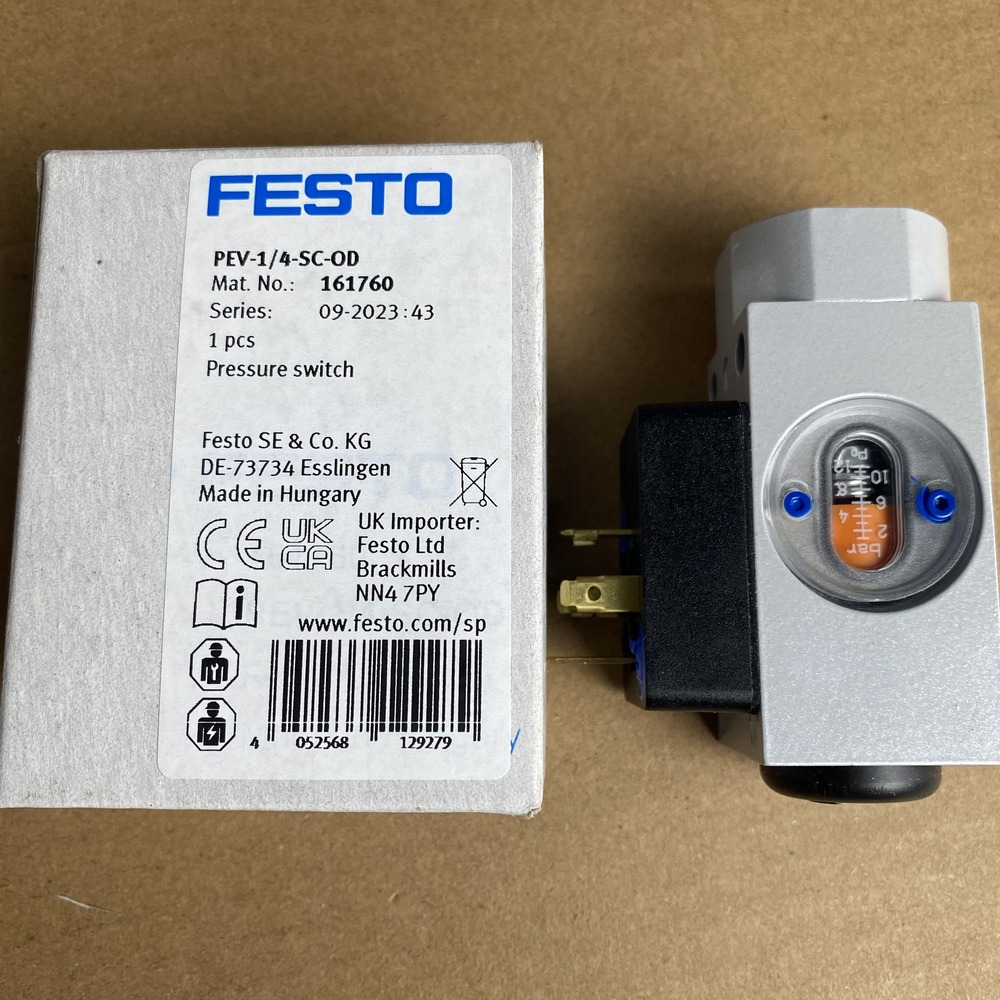 FESTO 费斯托 压力开关 PEV-1/4-SC-OD 161760 产品图片