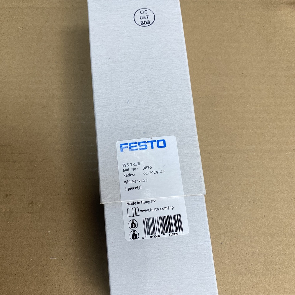 FESTO 费斯托 弹簧触须式阀 FVS-3-1/8 3876 产品图片