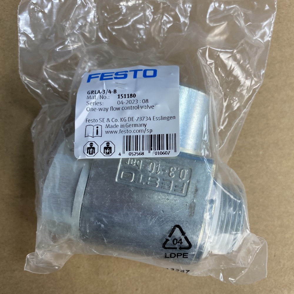 FESTO 费斯托  单向节流阀  GRLA-3/4-B  151180